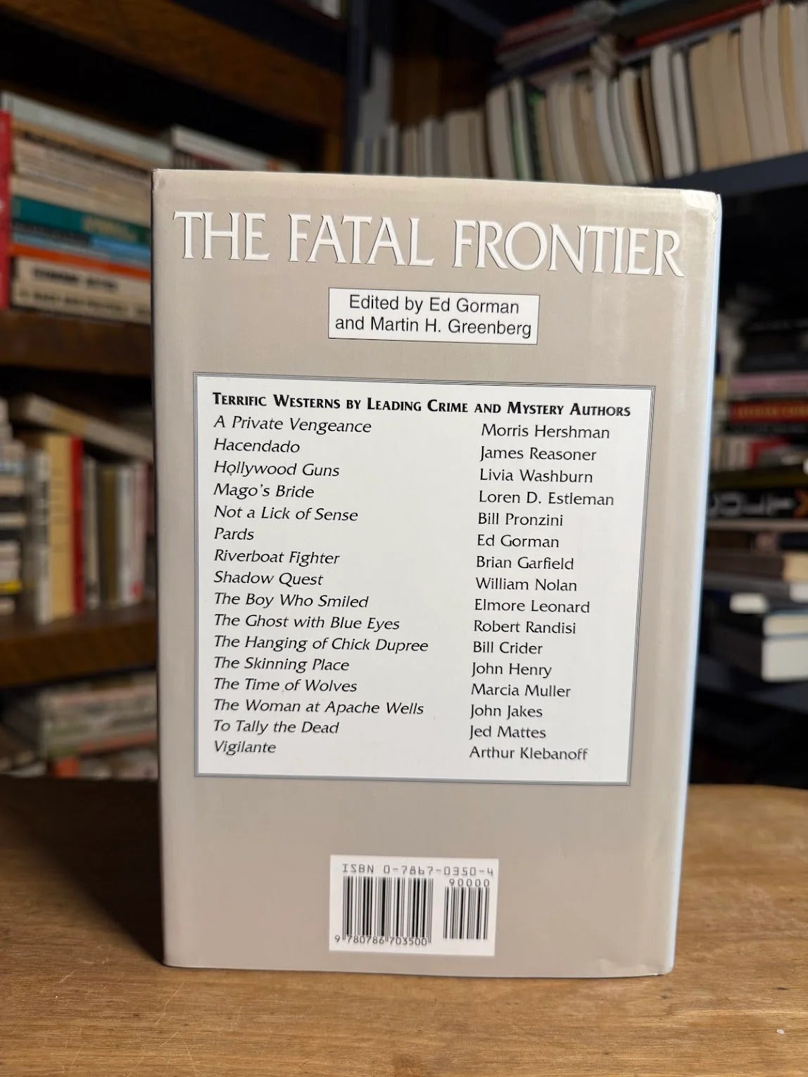 The Fatal Frontier edited by Ed Gorman and Martin H. Greenberg
